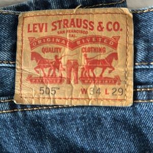 Brand new Levi 505 jeans W34 L29